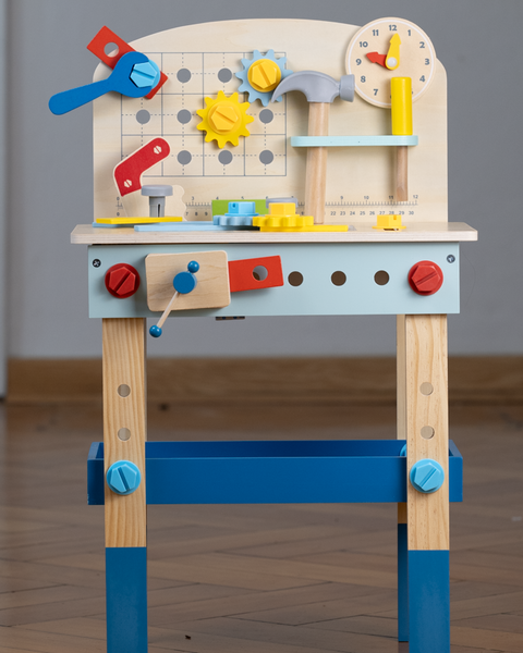 Kinder-Werkbank aus Holz