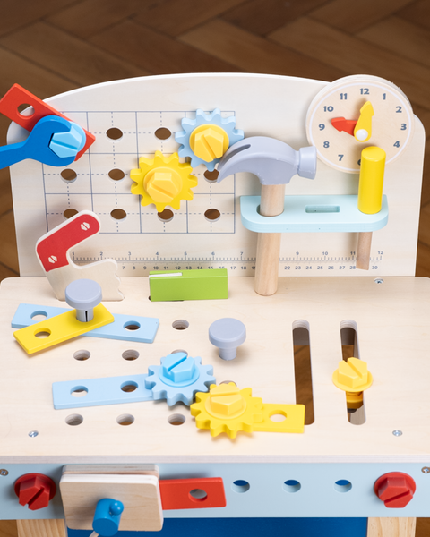 Kinder-Werkbank aus Holz