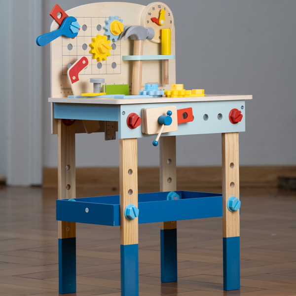Kinder-Werkbank aus Holz