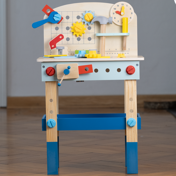 Kinder-Werkbank aus Holz