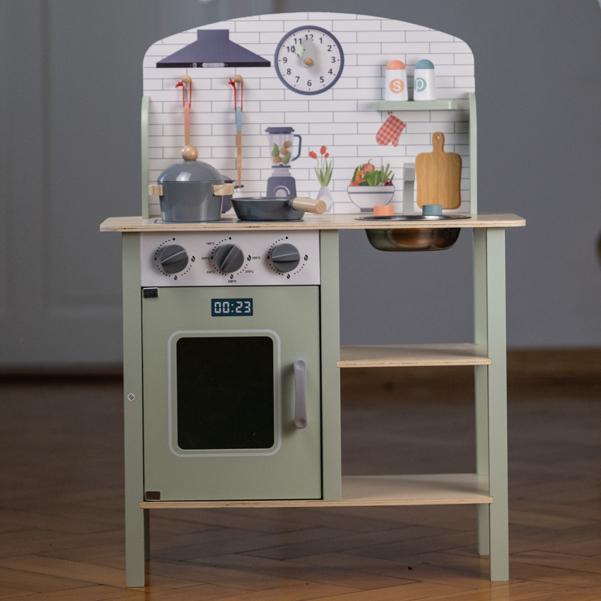 Holzküche für kleine Kochtalente